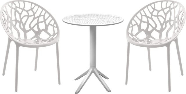 Hoscana Sitzgruppe Set Serie Hoscana mit Tisch und Stühlen in Schwarz für Esszimmer und Wohnküche - Bild 1