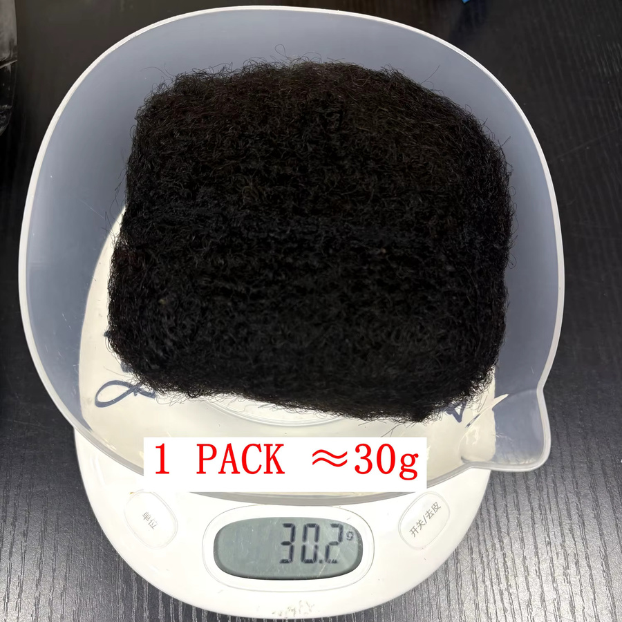 MISHELL Haar Extensions Afro Verworren, Schwarz, 8 Zoll, Unisex - Bild 4