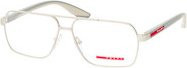 Prada PS 51TV Korrektionsbrille, Vollrand, quadratisch, Herren, silver, grey - Bild 1