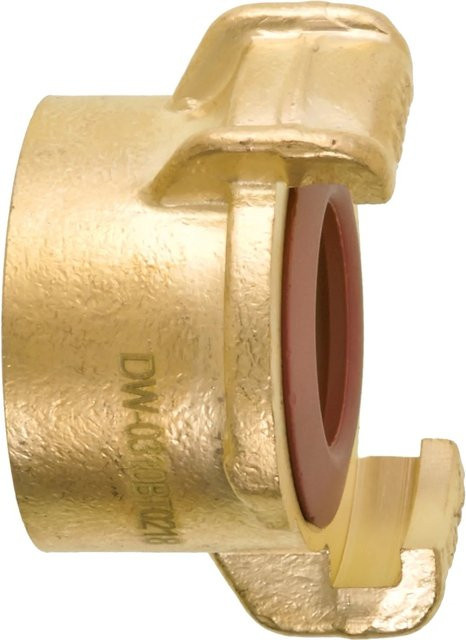 Geka plus Gewindestück K Bajonettkupplung aus Messing in Gold mit IG 18,6 mm (1/2 Zoll) - Bild 1