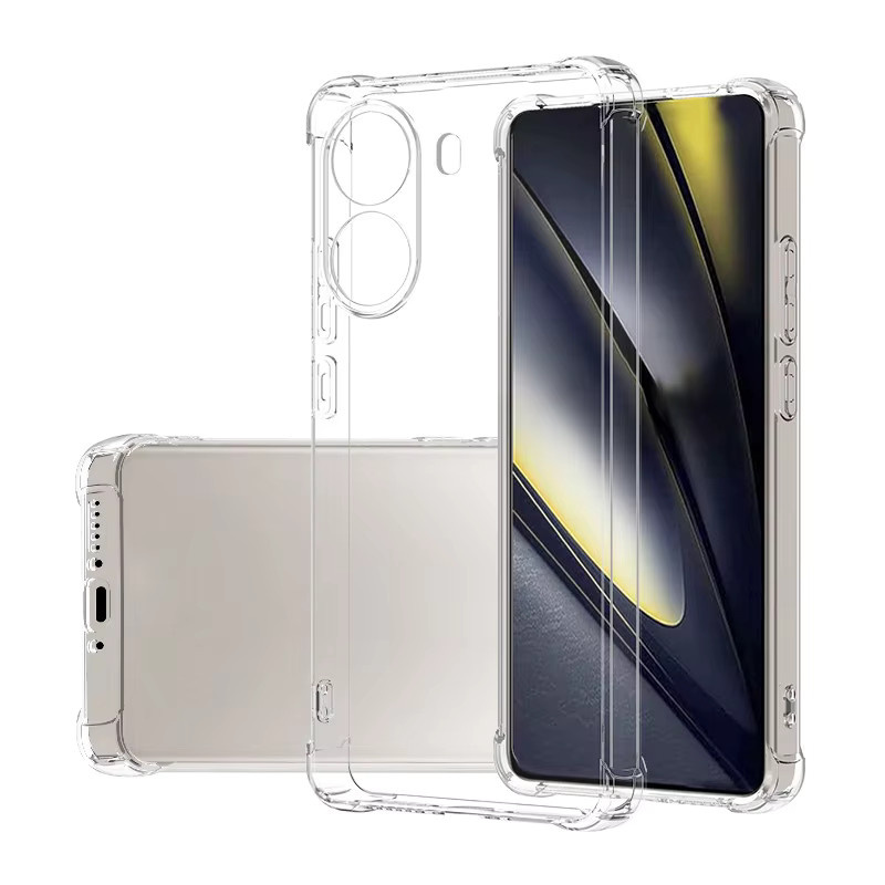 Stoßfeste transparente Silikon-Schutzhülle für Xiaomi Redmi Note 14 13 12 Pro Plus 4G 5G - Bild 1