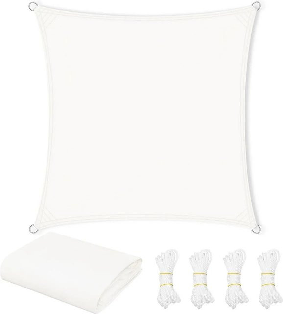 WOLTU Sonnensegel aus Polyester in Creme mit UV-Schutz, B/B: 2 x 2 m - Bild 1