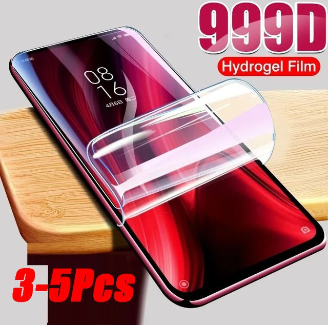 3-5 Stück Hydrogel Schutzfolien für Xiaomi Mi 9 8 SE 9T Pro Max 2 3 A3 A2 Lite 6 6X Mix 2 2S in Transparent - Bild 1