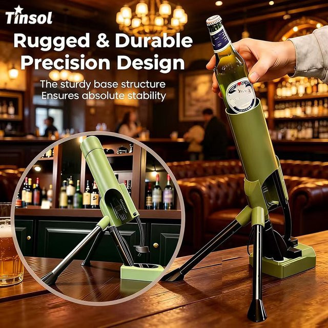 TINSOL Kreativer Taktischer Flaschenöffner in Grün für 330ml Bierflaschen - Bild 1