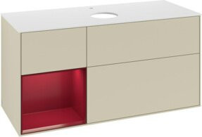 V&B Waschtischunterschrank Finion in Silbergrau lackiert, Breite: 120 cm, Tiefe: 50,1 cm, Höhe: 50,1 cm - Bild 1