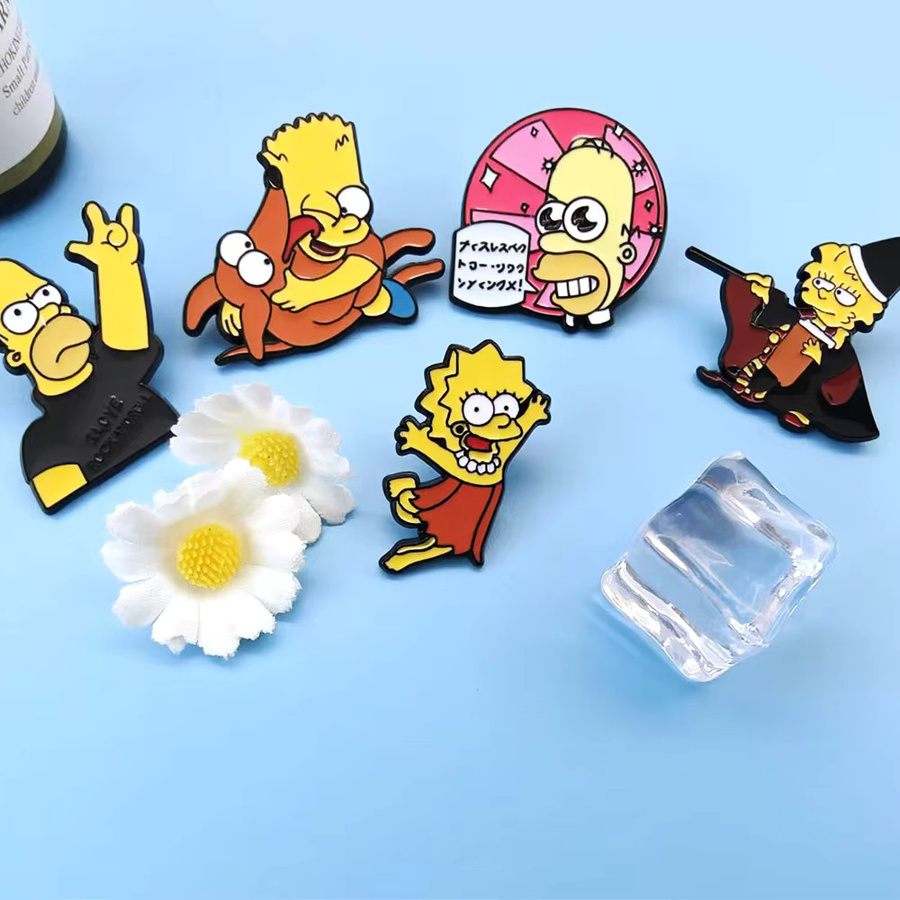 The Simpsons Pins-Set, 5-teilig, Metall-Emaille, Bunt - Bild 3