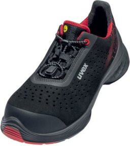 uvex Sicherheitshalbschuhe S1P SRC 1 G2 aus Mikrovelours in Schwarz, Größe 45, Weite 11 - Bild 1