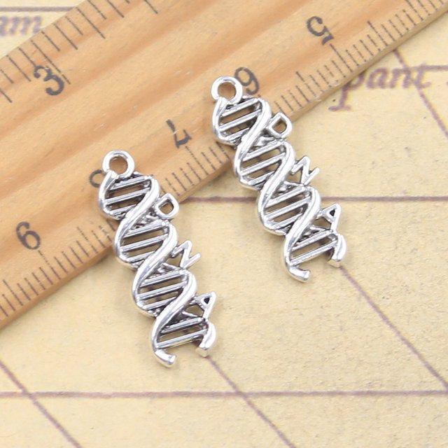 YOUNGISMONEY Anhänger DNA Spirale, Silber, Unisex, 25x9mm - Bild 1