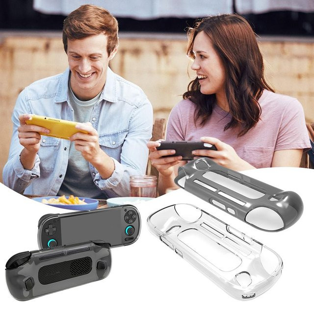Retroid Pocket 6 TPU-Hülle in Transparent, rutschfester Gummischutz für RP6 Gaming Handheld - Bild 1