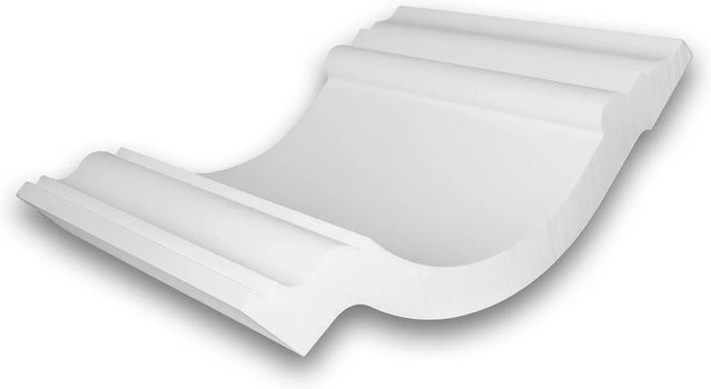 PROFHOME Eckleiste Zierleiste Musterstück in Weiß, Breite: 10 cm - Bild 1