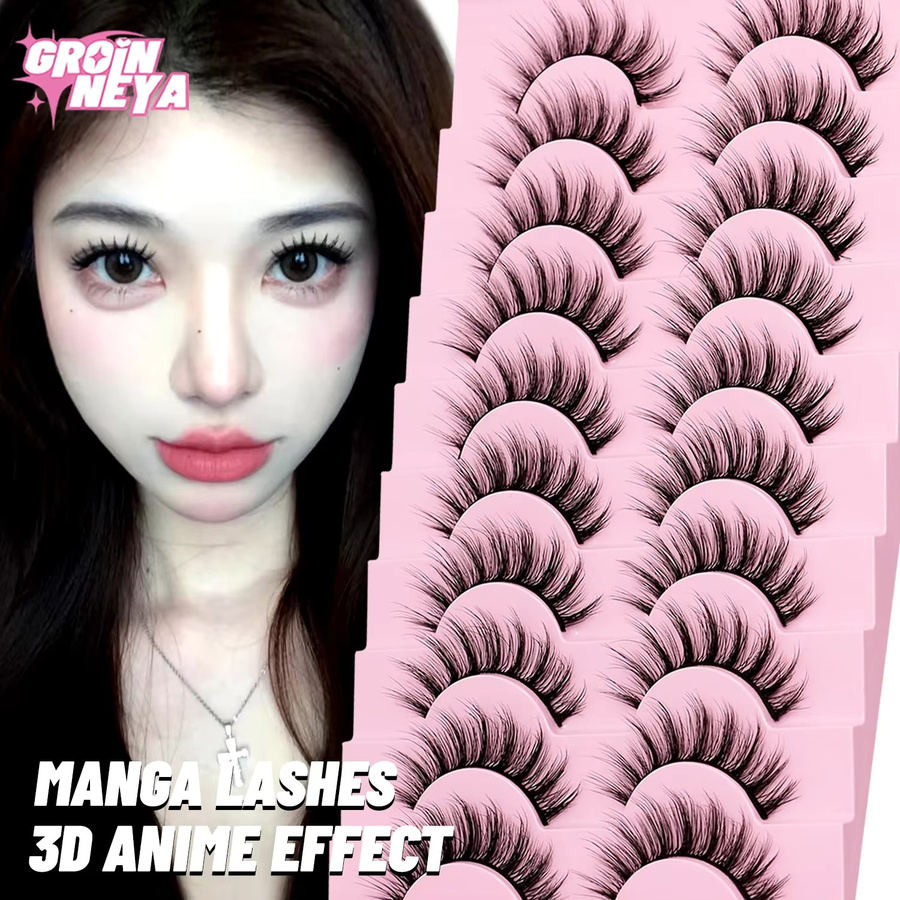 Veltrinay Wispy Lashes 3D-Nerzwimpern, D Curl, Unisex - Bild 2