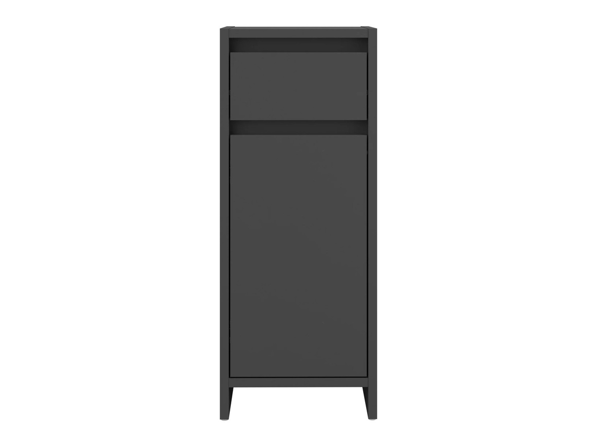 LIVARNO Bad-Seitenschrank Oslo in Anthrazit Grau mit Türen und Schubladen, B/T/H: 32 x 28 x 80 cm - Bild 2