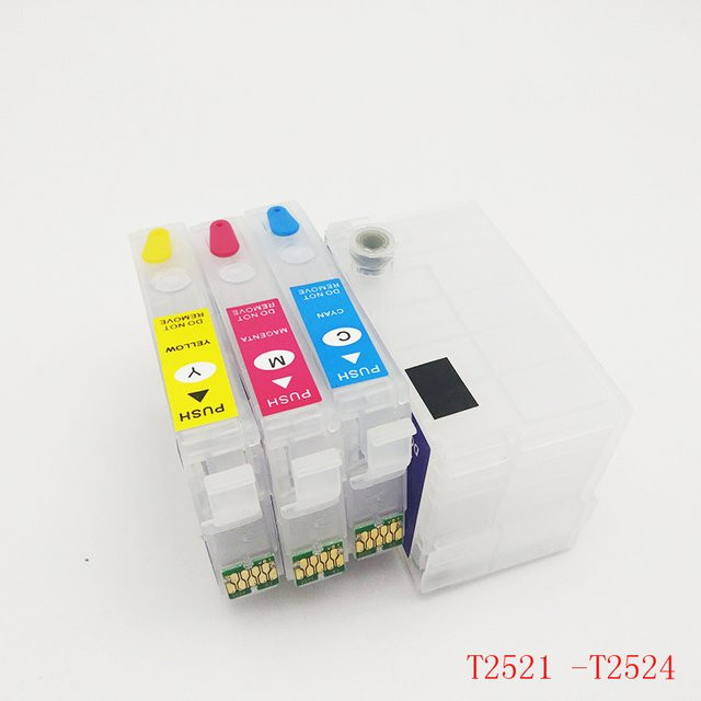 Epson T2521XL T2521 Nachfüllbare Tintenpatrone Multicolor für WorkForce WF-3620 WF-3640 WF-7610 WF-7620 WF-7110 WF-7710 WF-7720 WF-7210 - Bild 1