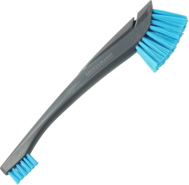 Fackelmann 2in1 Reinigungsbürste mit Schaber in Blau und Grau - Bild 1