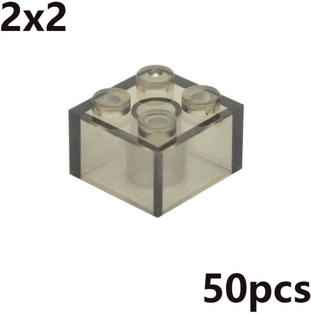 Bai Fen Bai MOC Transparent Dicke Bausteine, pädagogisches Kreatives Spielzeug, ab 3 Jahre - Bild 1