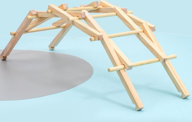 Beili Holz Brücke Bogenbrücke, Montage Modell Puzzle Spielzeug - Bild 1