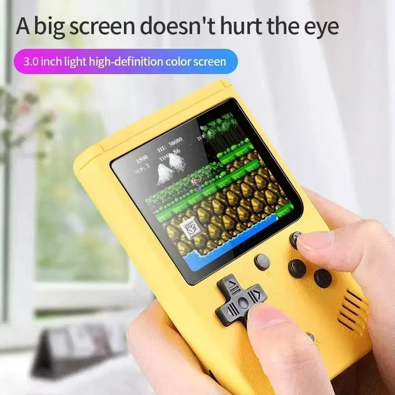 DUTRIEUX Retro Handheld Videospielkonsole in Grün mit 3,0 Zoll LCD-Farbdisplay und 400 integrierten 8-Bit Spielen - Bild 4
