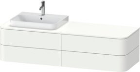 Duravit Waschtischunterschrank Happy D.2 Plus in Weiss Matt, Breite: 160 cm, Tiefe: 55 cm, Höhe: 40,8 cm - Bild 1