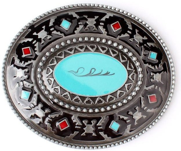 Binchi Keji Travel Gürtelschnalle, Retro-Stil, gray, Damen - Bild 1