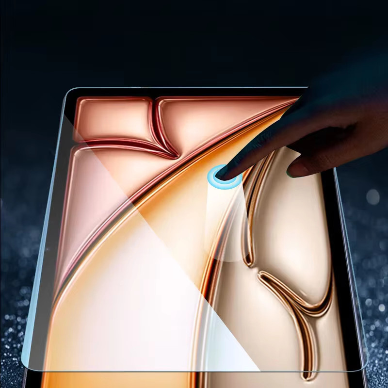 Displayschutzfolie aus gehärtetem Glas für Apple iPad Air M3 11 und 13 Zoll 2025, transparent, HD klar - Bild 3