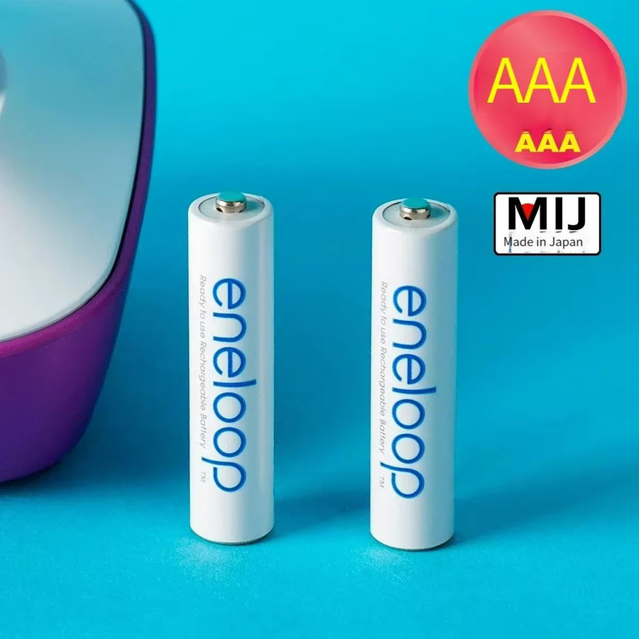 Panasonic Eneloop AAA Ni-MH Akkus mit 800 mAh in Grün und Weiß - Bild 3