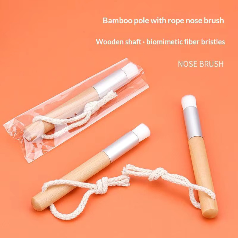 HNKMP Wimpernreinigungsbürste mit Bambusgriff, Unisex - Bild 2