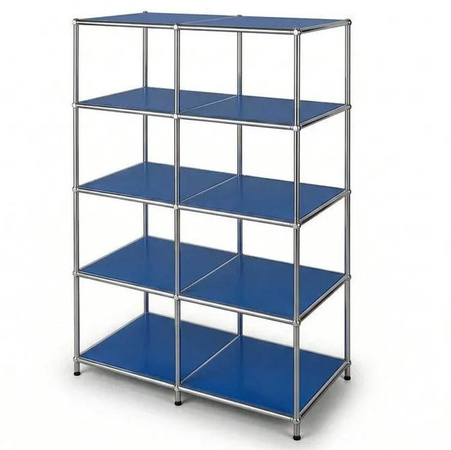 Floordirekt Metallregal Concept Epure MK-015 Standregal Blau, B/T/H: 78 x 40 x 118 cm