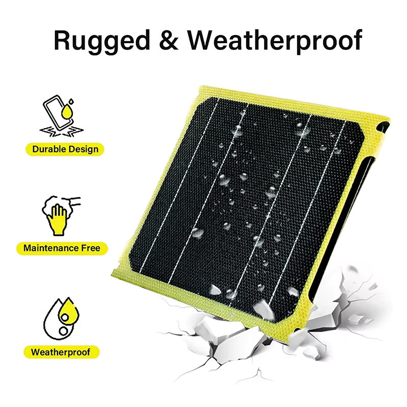 Luxuglow Faltbares ETFE-Solarpanel 40 W, Monokristallines Ladegerät in Schwarz, Wasserdichtes Outdoor-Solarpanel für Reisen und Mobiltelefone - Bild 5