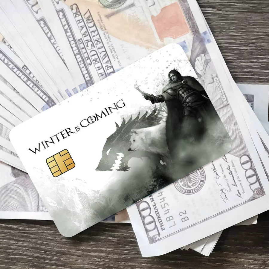 T-ThRoNEs-S G-GaMe-E Kartenaufkleber für Bankkarten, wasserdichte Schutzfolie, rechteckig - Bild 5