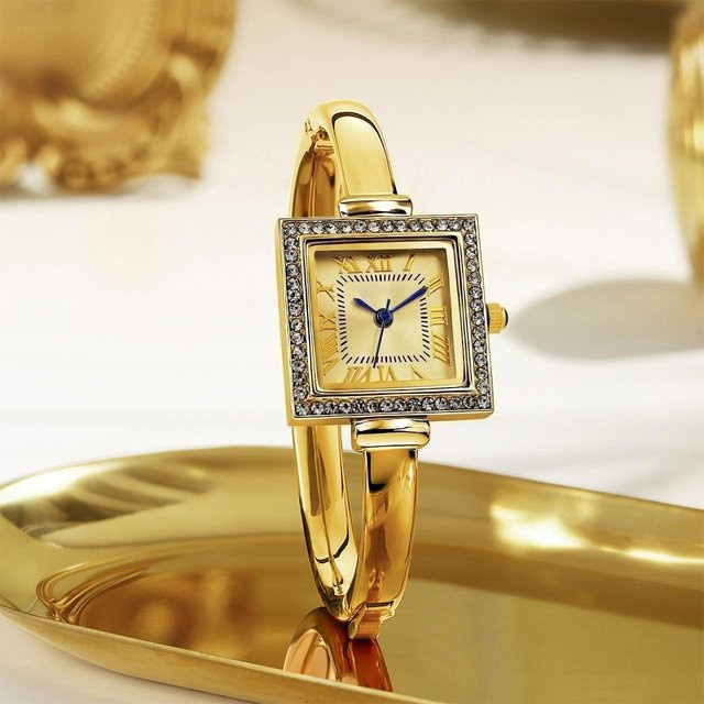 Le Jardin Armbanduhr, Quarz, Eisenlegierung, beige, Damen - Bild 1