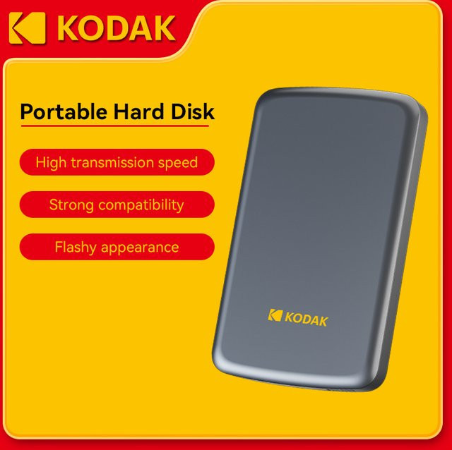 Kodak externe Festplatte 2,5 Zoll HDD mit USB 3.0 für PC, Mac, PS5 und Xbox - Bild 1