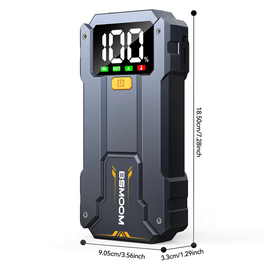 BSMOOM Auto Starthilfe Power Bank 10000 mAh als 12 V Lithium Booster und Ladegerät - Bild 5