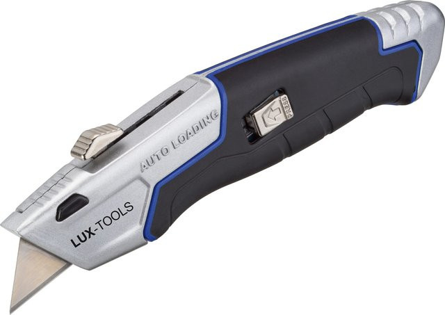 LUX-TOOLS Universalmesser mit 18 mm Snap-Off Klingen in Schwarz - Bild 1