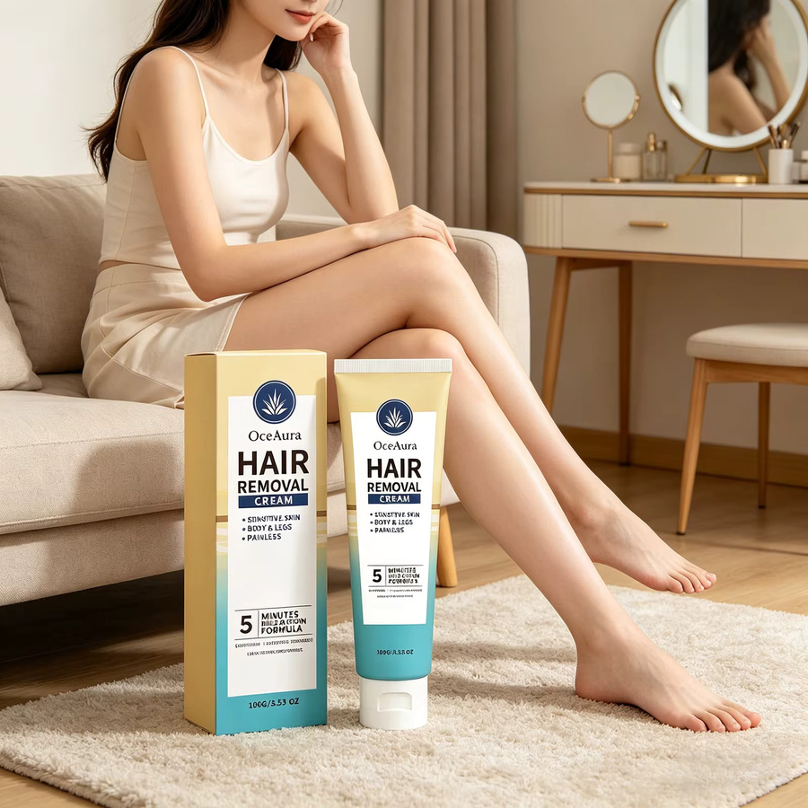 OceAura Körperhaarentfernungscreme mit Sheabutter, Unisex - Bild 3