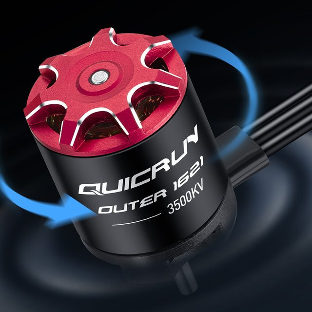 Hobbywing QuicRun Outer 1621 SL Sensorloser Brushless Motor, 3500KV, 1:24 RC Auto Crawler Zubehör - Bild 1