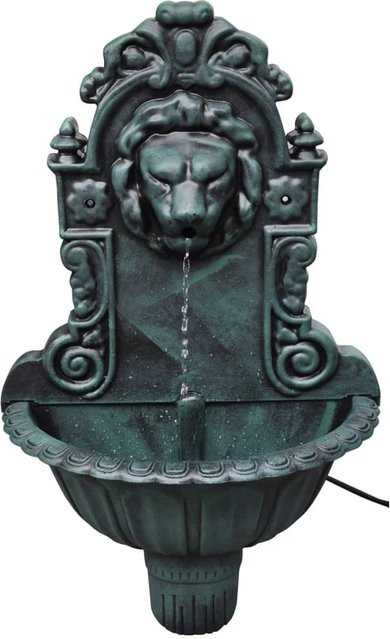 Wandbrunnen Löwenkopf Design von VD Home Furnishing in Grün im Vintage-Stil - Bild 1