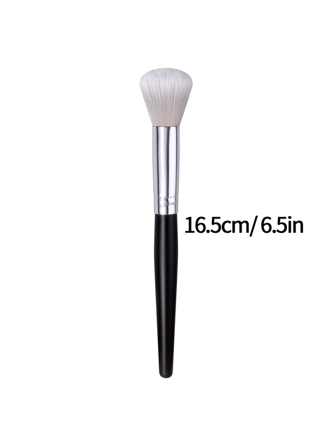 KOSSHOW Rouge-Make-up-Pinsel, synthetisches Haar, schwarz-silber - Bild 2