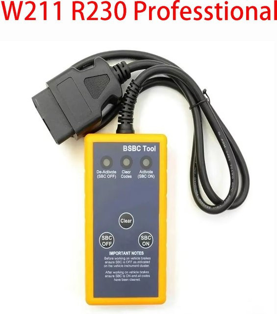 OBDOK Diagnose-Handgerät für Mercedes SBC System W211 R230 in Gelb - Bild 1