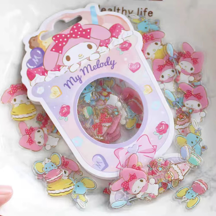 Sanrio Aufkleber Hello Kitty Melody Cinnamoroll Little Twin Stars - Bild 1