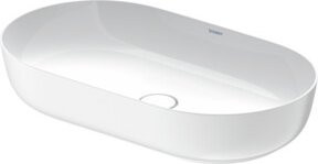 Duravit Aufsatzwaschtisch Luv in Weiß, oval aus Keramik, Breite: 70 cm, Tiefe: 40 cm - Bild 1
