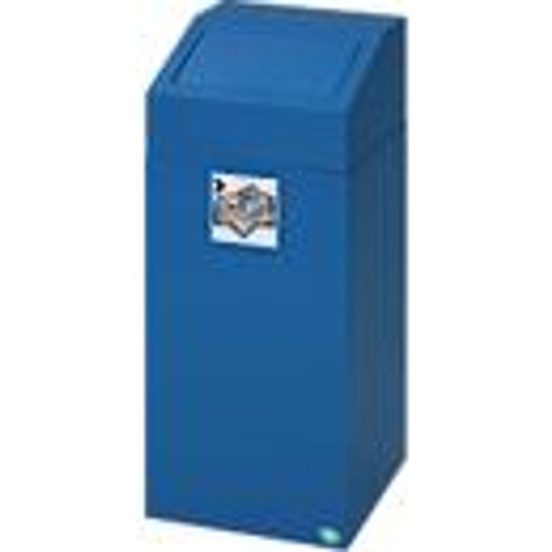 Probbax VAR Wertstoffsammler mit Klappdeckel und Geruchsfilter, 45 Liter, Enzianblau - Bild 2