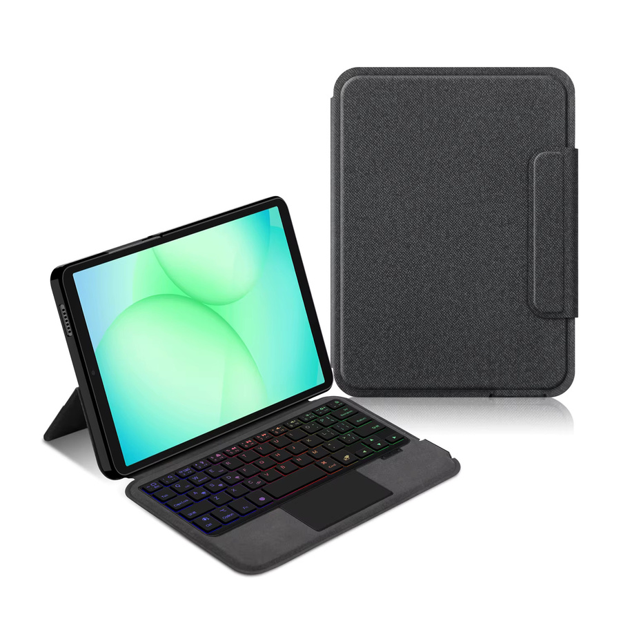 Touchpad-Tastatur Hülle für Samsung Galaxy Tab A9 8,7 Zoll SM-X130 X133 X135 und Tab A11 in Schwarz - Bild 2