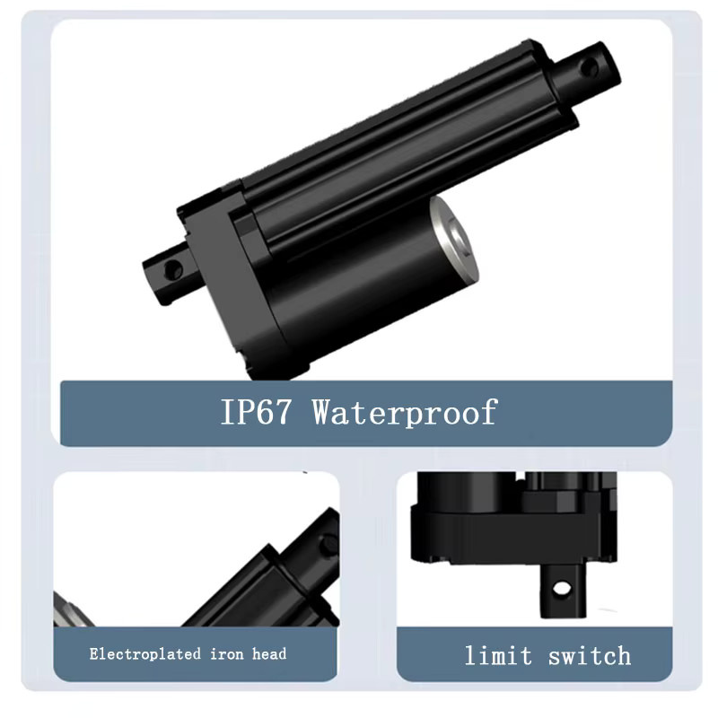 PFDE Industrieller Hochleistungs-Linearantrieb mit IP67 Wasserschutz, 3500N, integriertem Endschalter und Schubstange für elektrische Hebesysteme - Bild 3