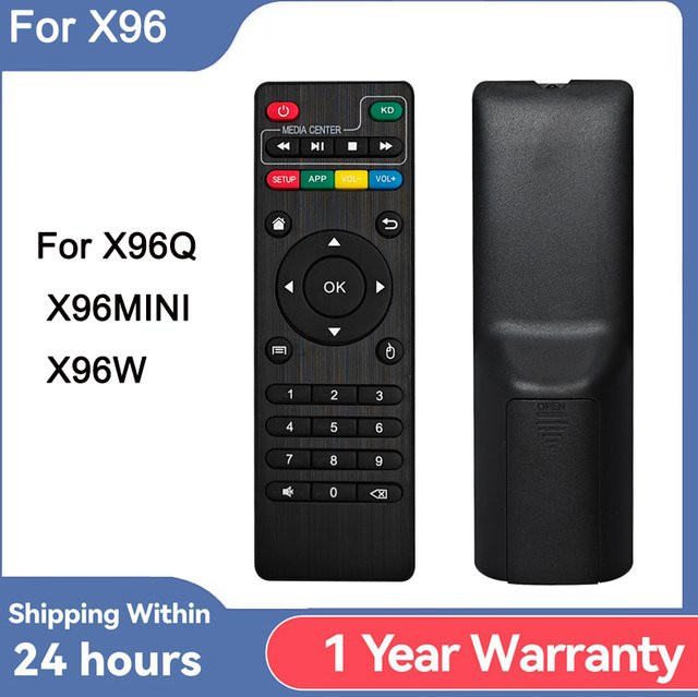 SkyBeats Universal Ersatz Fernbedienung für X96 X96mini X96W X96Q Android TV Box mit KD Funktion, Schwarz - Bild 1
