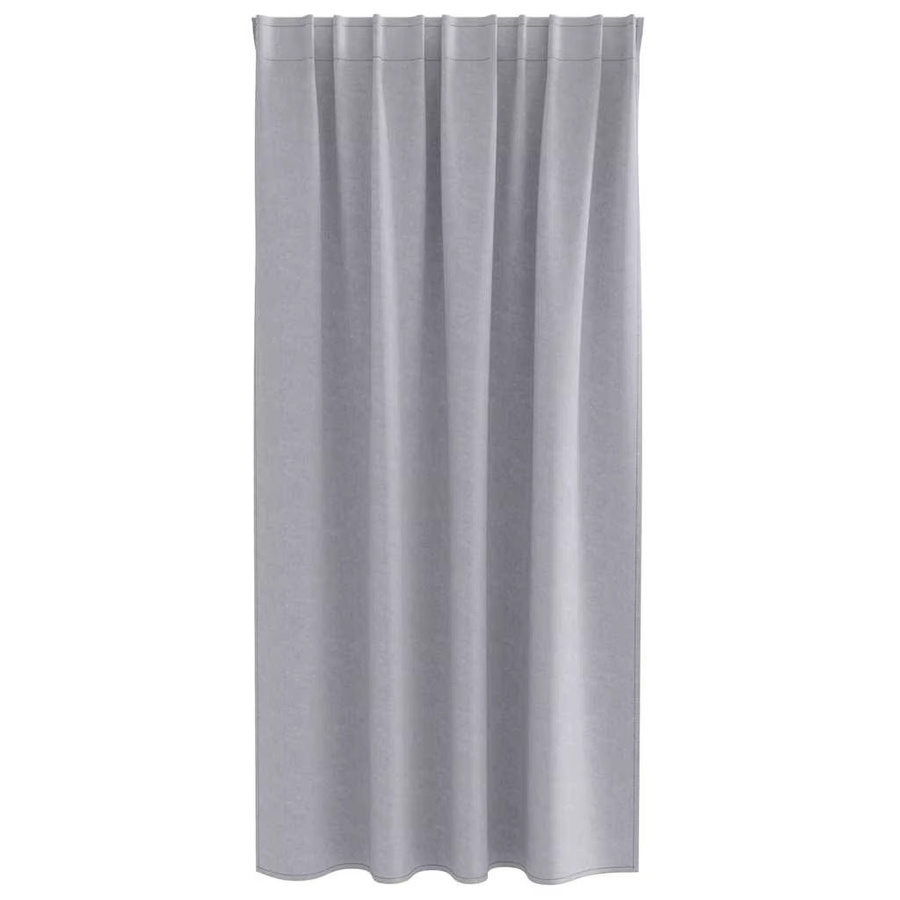 VIDAXL Verdunkelungsvorhänge mit Ringen, 2 Stück, Grau, B: 140 cm, H: 175 cm - Bild 2