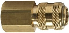 Riegler Schnellverschlusskupplung connect line NW 5 aus Messing in Silber mit G 3/8 IG Anschluss - Bild 1