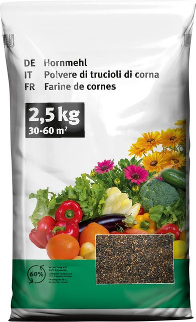 OBI BIO Hornmehl als Langzeitdünger für Obst, Gemüse und Garten, 2,5 kg - Bild 1