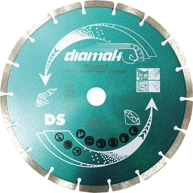 Makita Diamantscheibe Diamak D-61145 für Beton in Türkis mit Durchmesser 230 mm und Stärke 3 mm - Bild 1