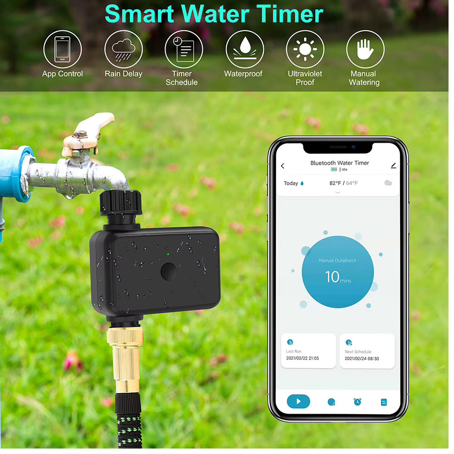 Smart Leben Automatischer Wasser Timer für Sprinkler Systeme mit WiFi und Bluetooth, Schwarz - Bild 5