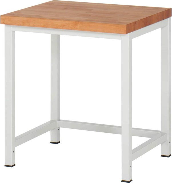 RAU Werkbank Serie Basic 8 Modell 8000 in Grau und Blau mit Holz und Stahl, B/T/H: 75 x 70 x 84 cm - Bild 1